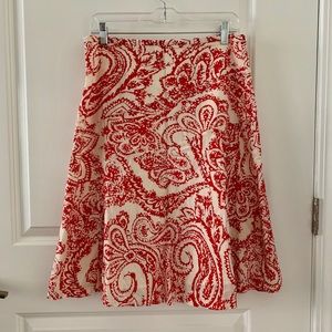 Paisley Gap Cotton Skirt 6